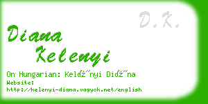 diana kelenyi business card